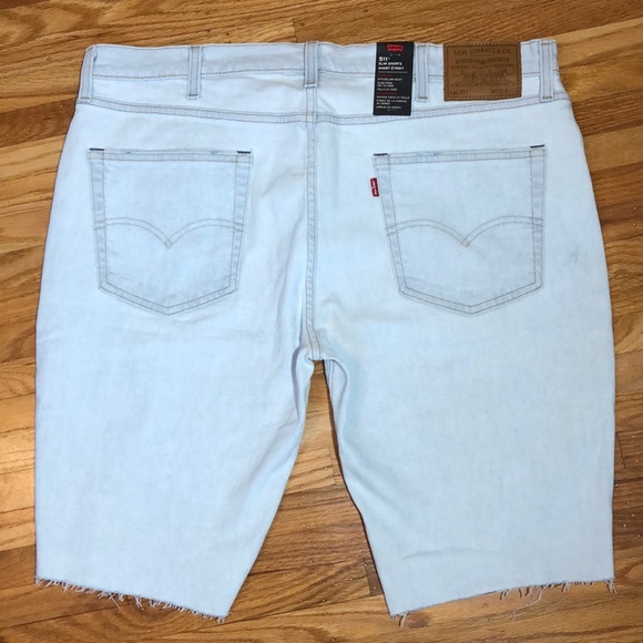 NWT Levi’s 511 Slim Sz 38 Cut-Off Denim Shorts - Picture 13 of 14